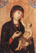 Duccio di Buoninsegna Madonna with Child and Two Angels (Crevole Madonna) dfg USA oil painting reproduction